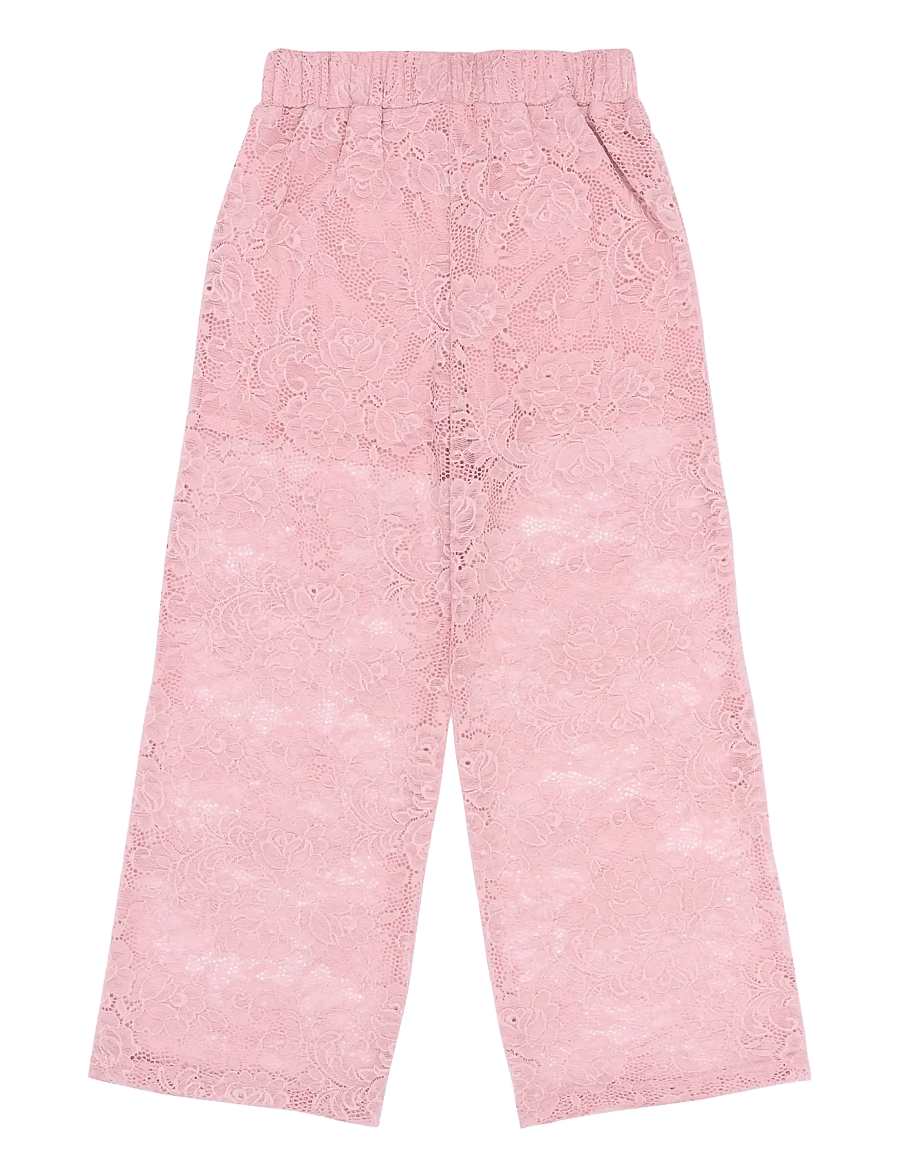 The New - TNSybil Wide Lace Pants - silver pink - 1