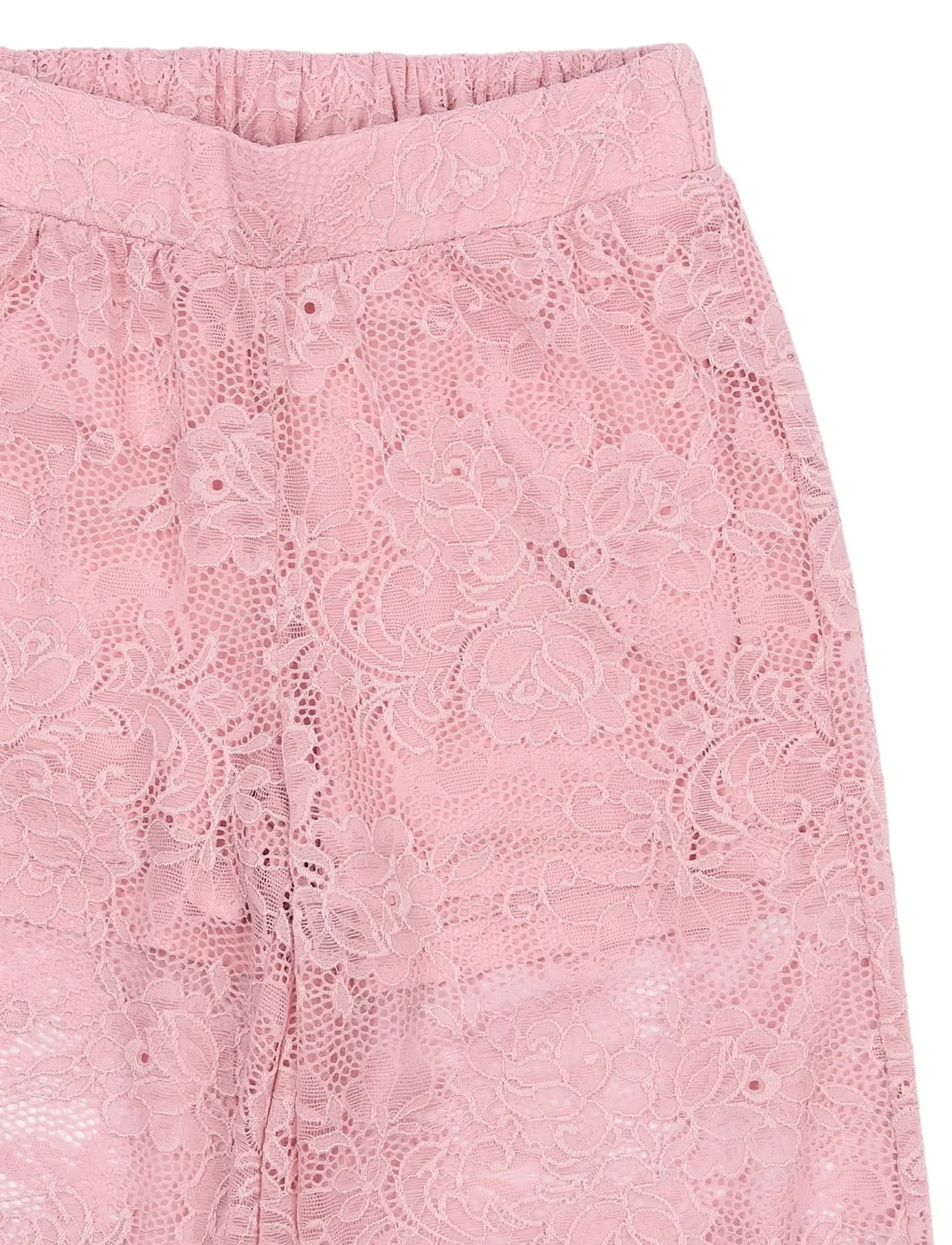 The New - TNSybil Wide Lace Pants - silver pink - 2