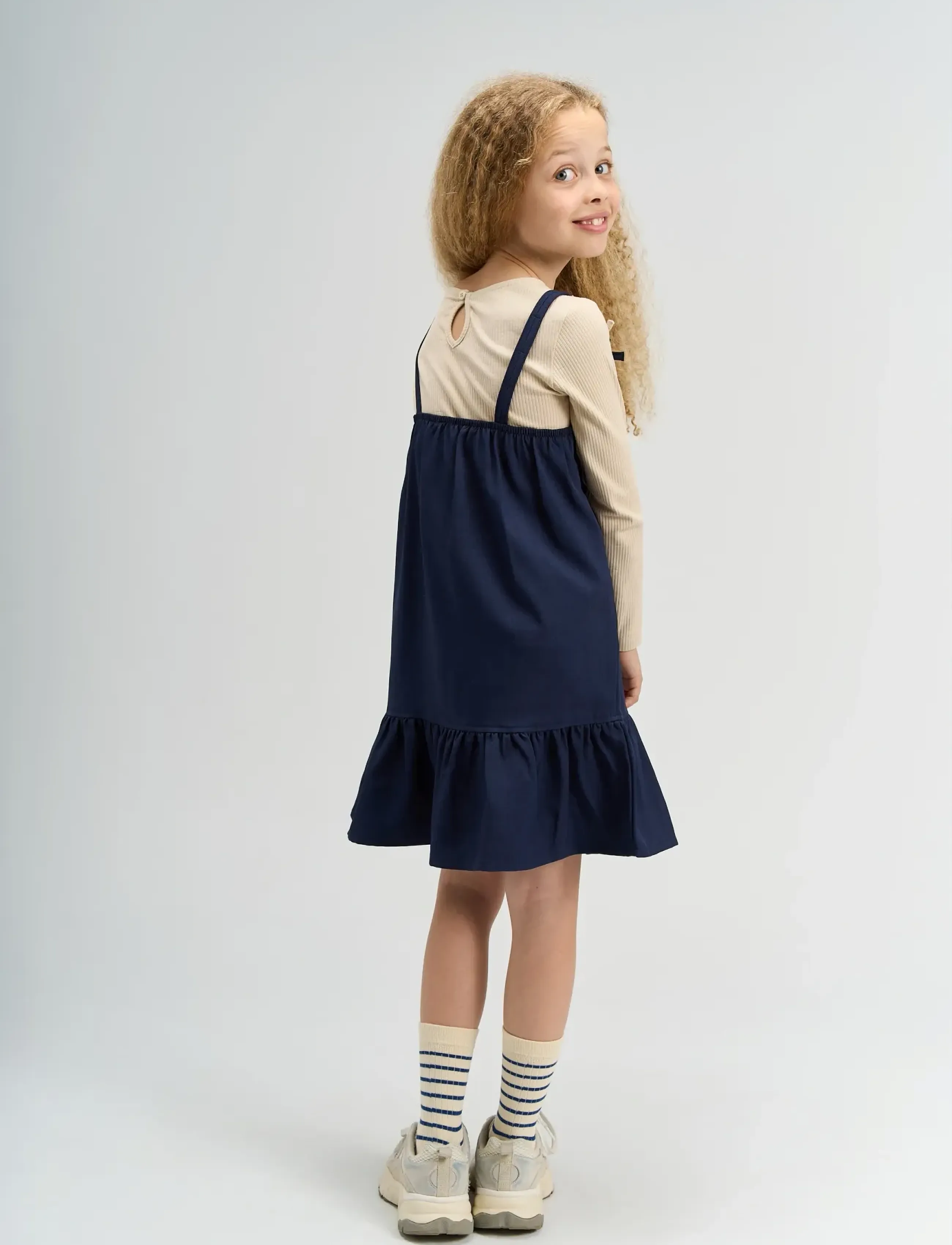 The New - TNSavannah Strap Dress - Ærmeløse hverdagskjoler - navy blazer - 3
