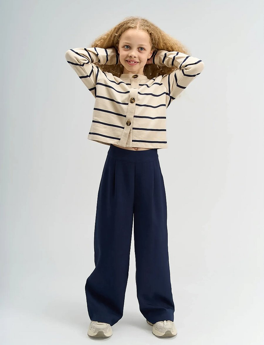 The New - TNSavannah Wide Pants - osta vanuse järgi - navy blazer - 4
