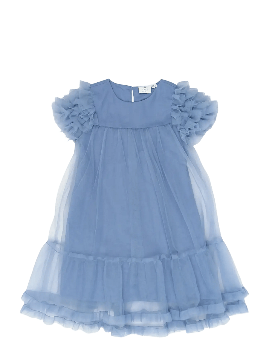 The New - TNHelen S_S Dress - kortærmede babykjoler - forever blue - 0