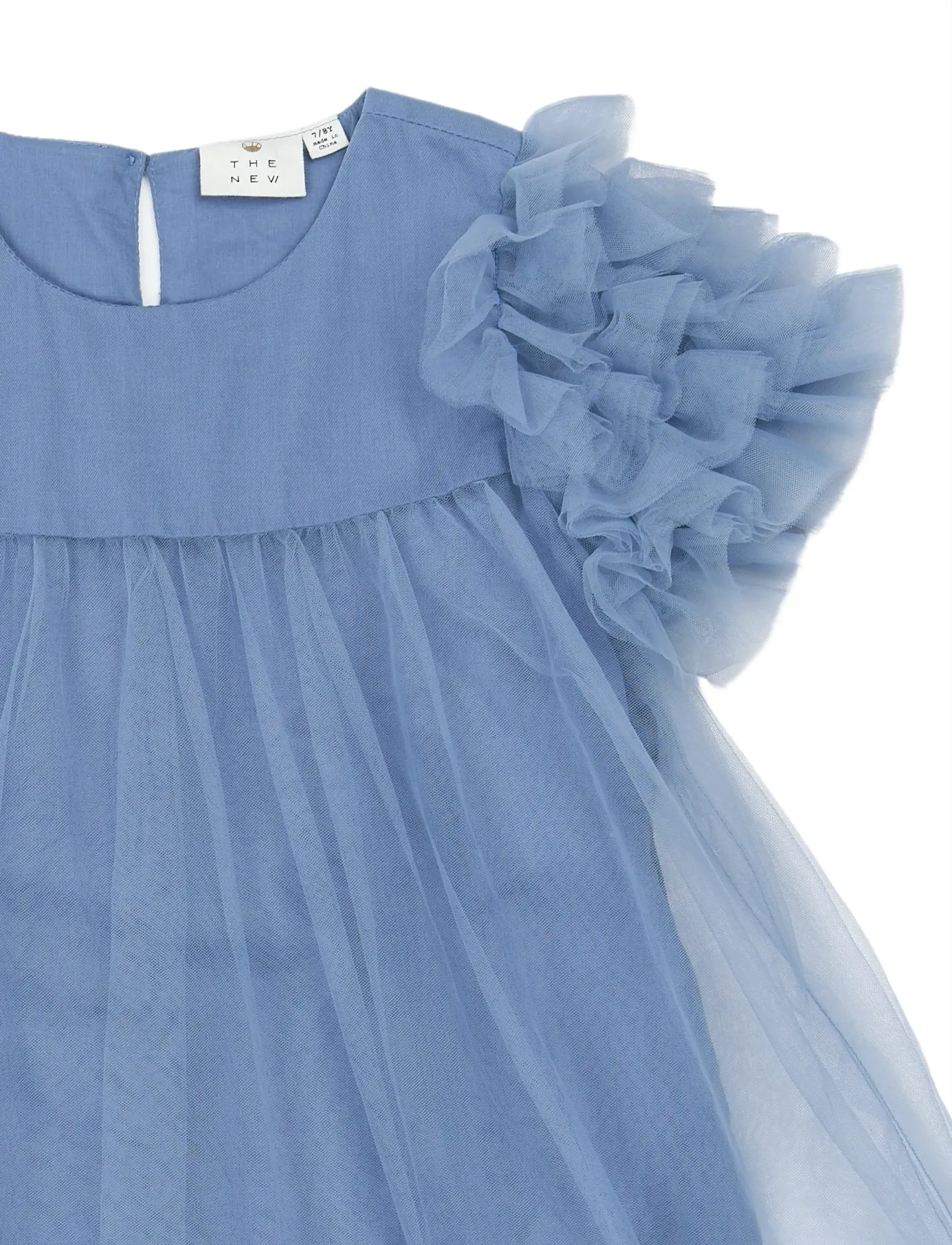 The New - TNHelen S_S Dress - kortærmede babykjoler - forever blue - 2