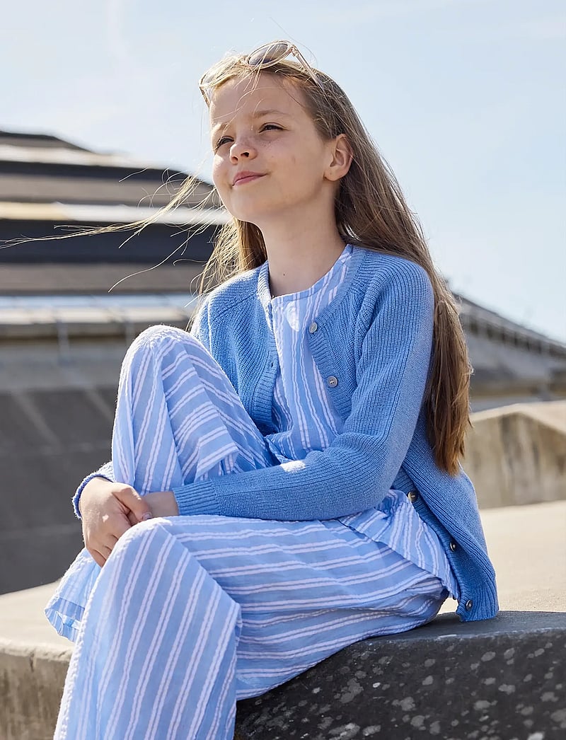 The New - TNSalvina Glitter Knit Cardigan - koftor - forever blue - 4