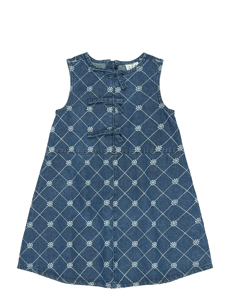 The New - TNStine S_L Denim Dress - sleeveless casual dresses - medium blue denim - 1