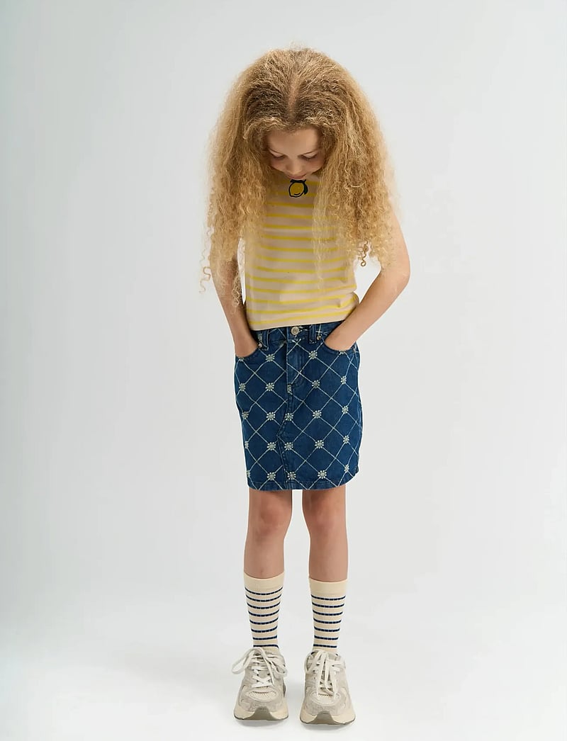 The New - TNStine Denim Skirt - trumpi sijonai - medium blue denim - 5