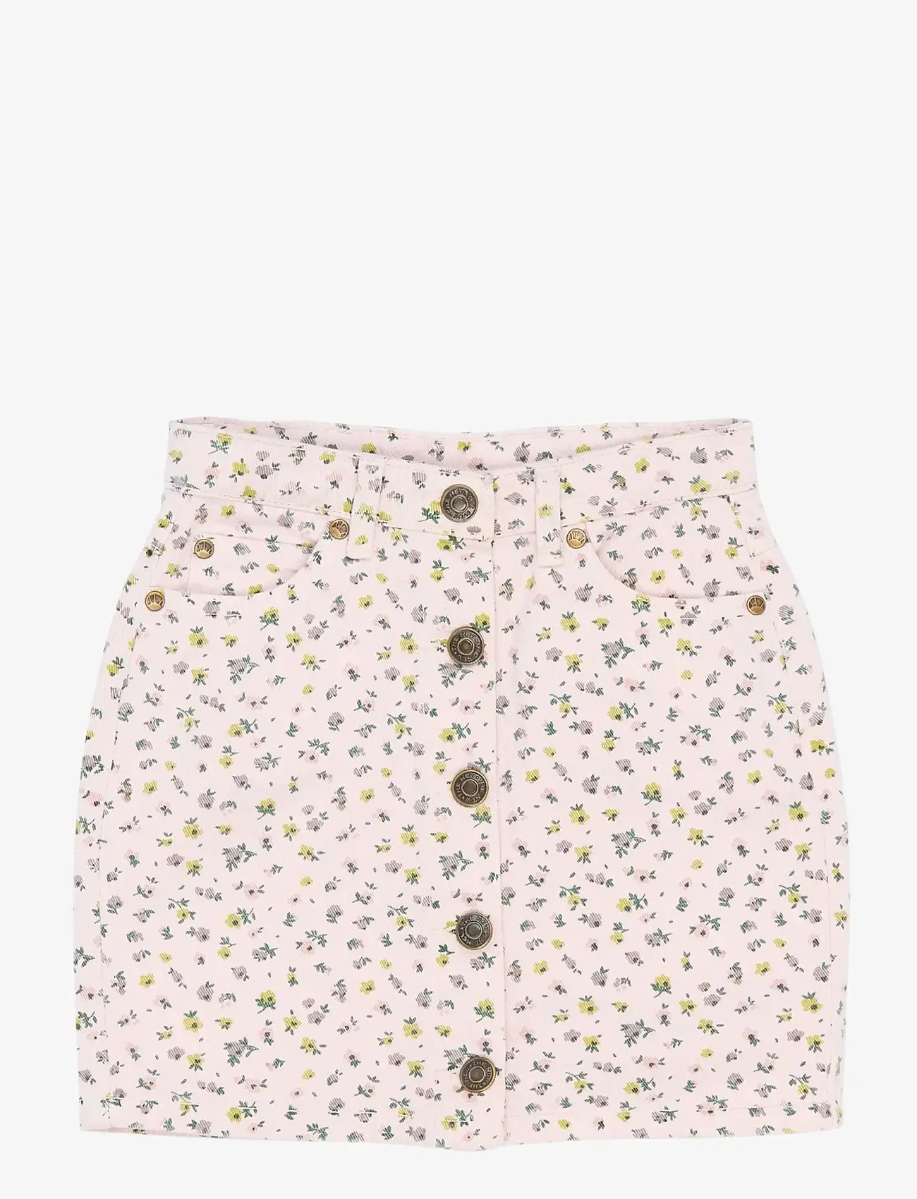 The New - TNSelda Denim Skirt - korte nederdele - light lilac aop - 1