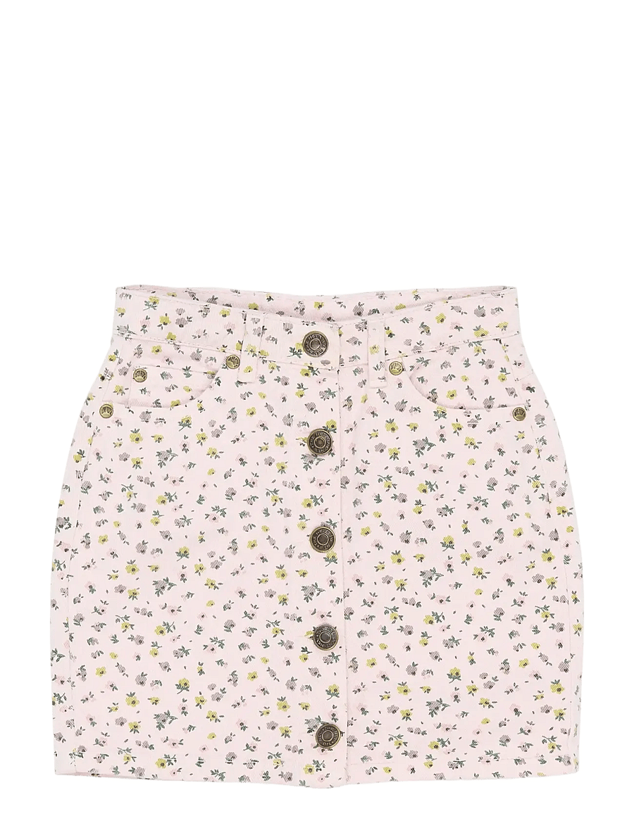 The New - TNSelda Denim Skirt - miniseelikud - light lilac aop - 1