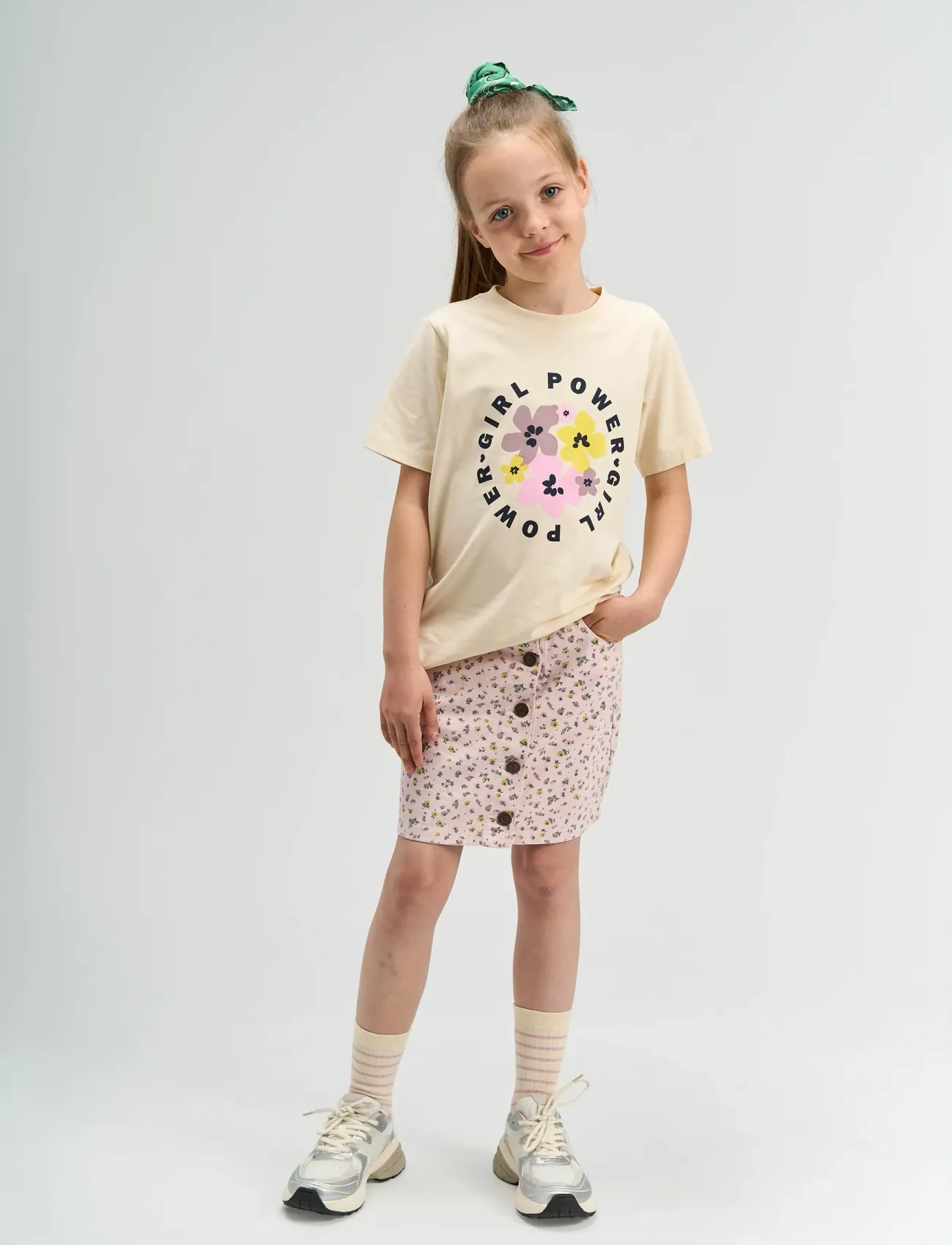 The New TNSelda Denim Skirt - Kjoler & Nederdele - LIGHT LILAC AOP / pink/rose