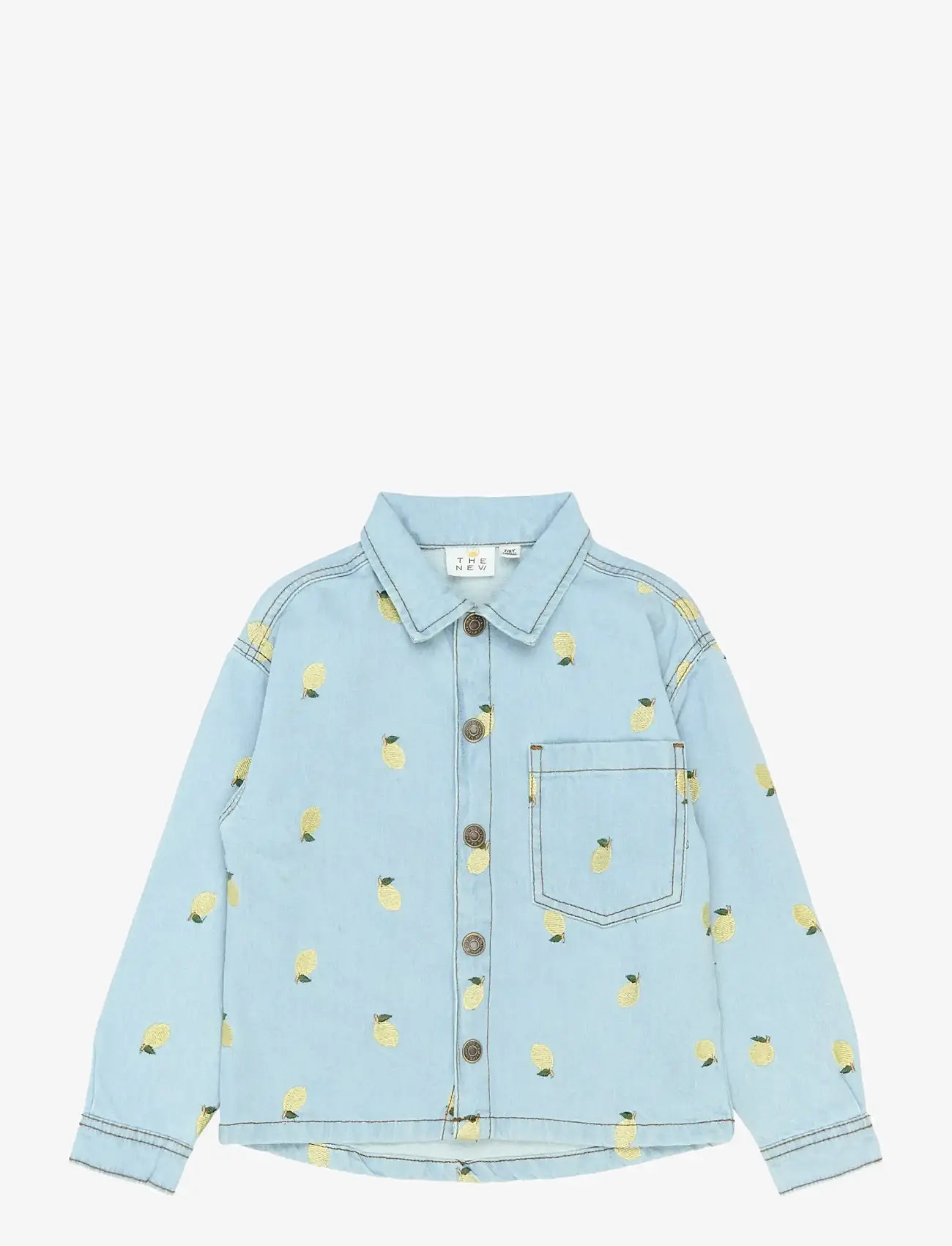 The New - TNSia Denim Overshirt - teksa ja velvet - light blue denim emb - 1