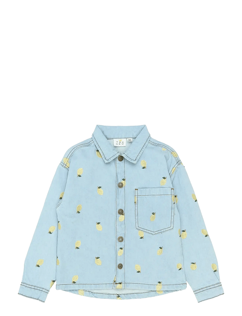 The New - TNSia Denim Overshirt - teksa ja velvet - light blue denim emb - 1