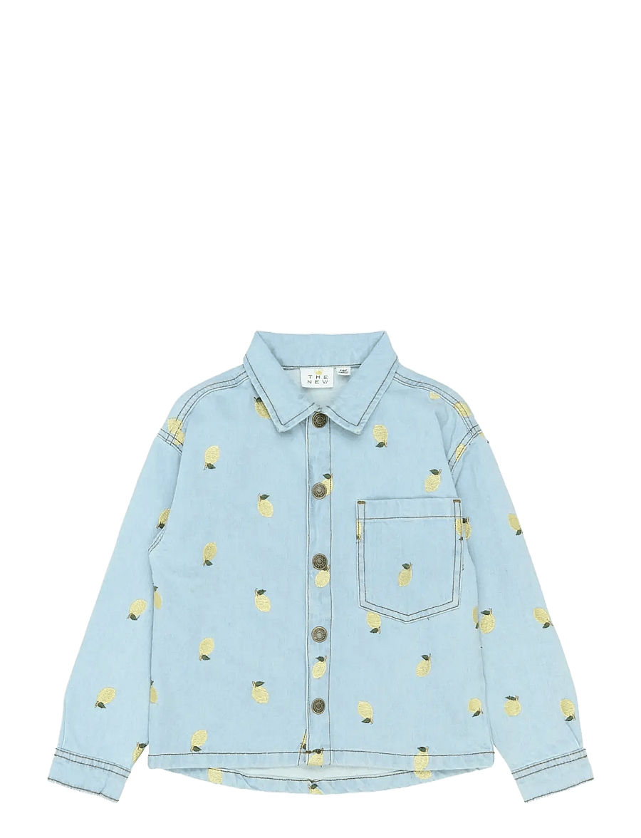 The New - TNSia Denim Overshirt - jeansjacken - light blue denim emb - 1