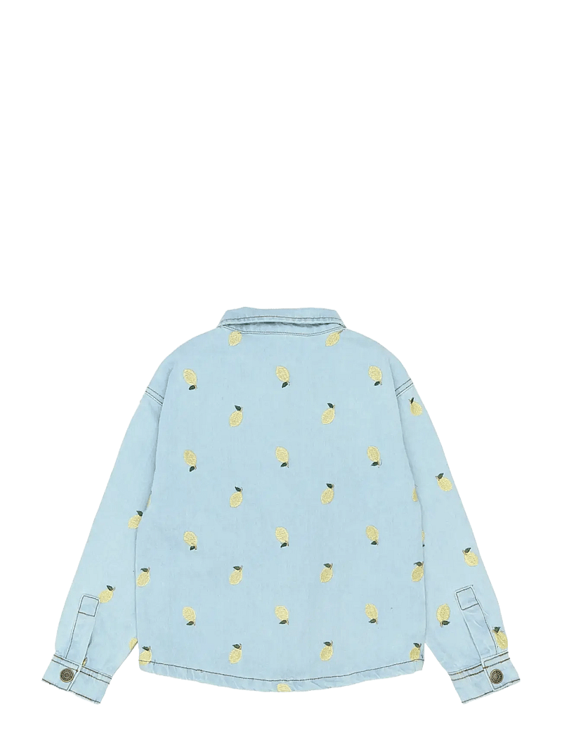 The New - TNSia Denim Overshirt - teksa ja velvet - light blue denim emb - 2