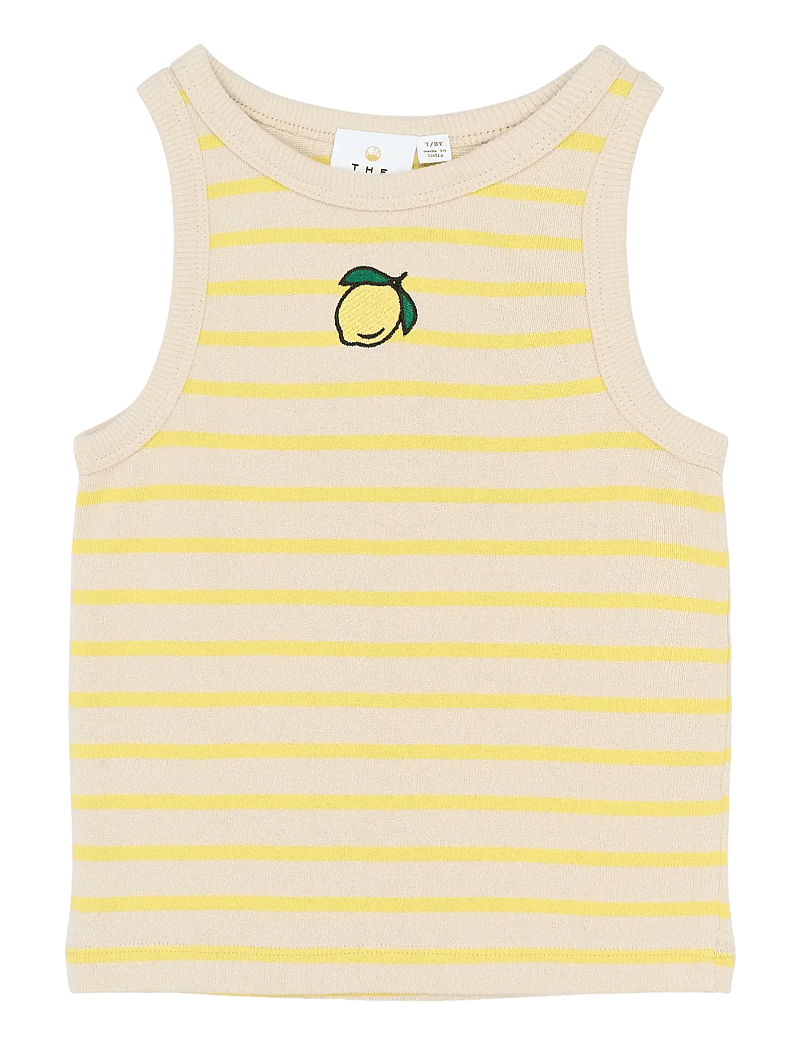 The New - TNShannon Short S_L Top - Ærmeløs undertrøje - acacia striped - 1