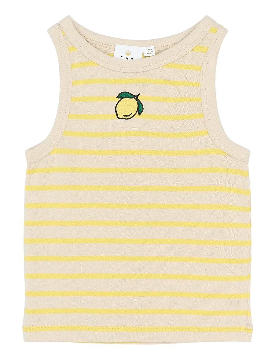 The New - TNShannon Short S_L Top - Ærmeløs undertrøje - acacia striped - 1