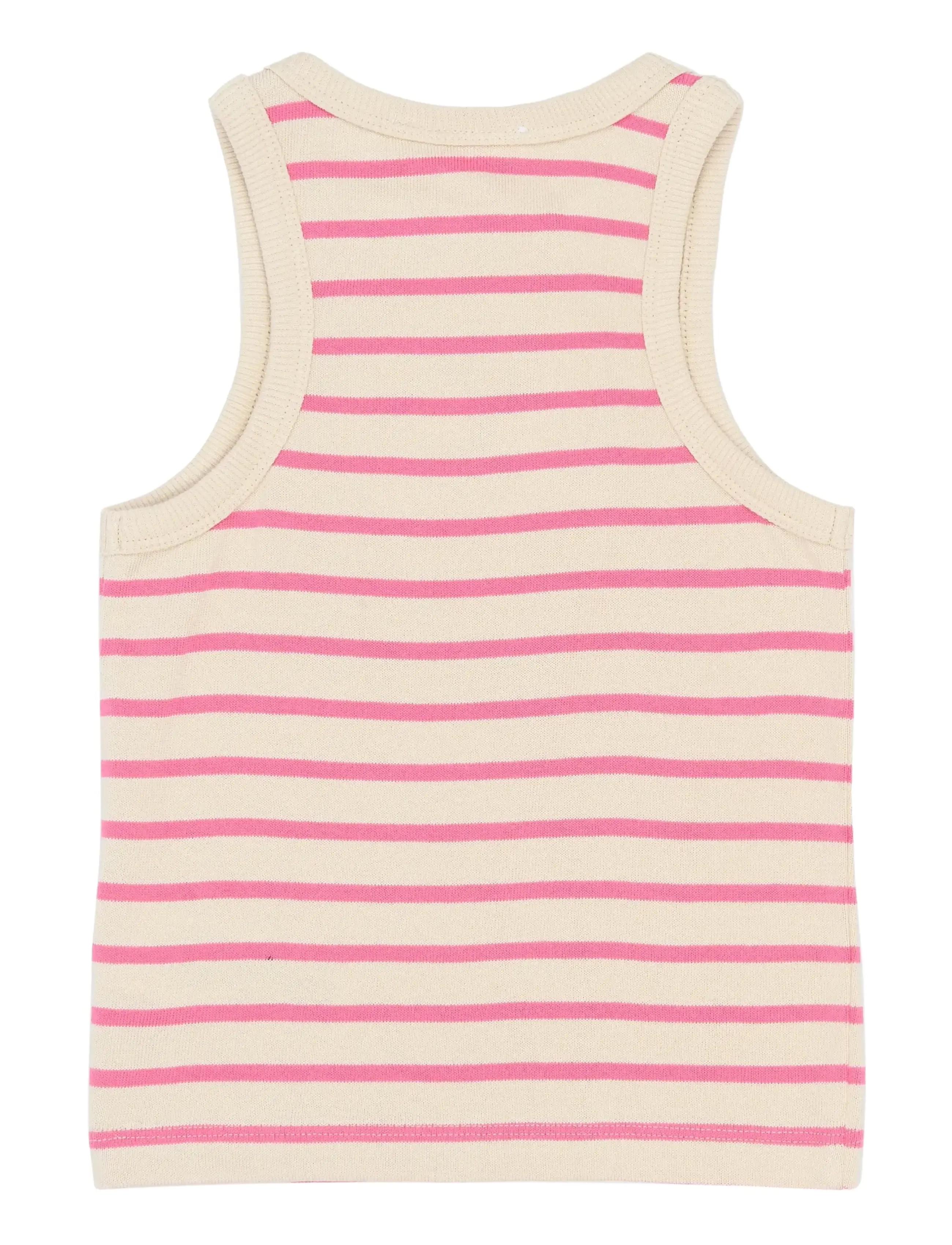 The New - TNShannon Short S_L Top - Ærmeløs undertrøje - carmine rose striped - 2