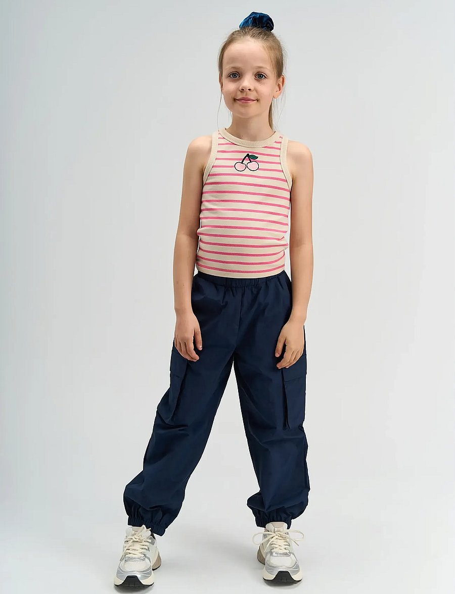 The New - TNShannon Short S_L Top - Ærmeløs undertrøje - carmine rose striped - 0