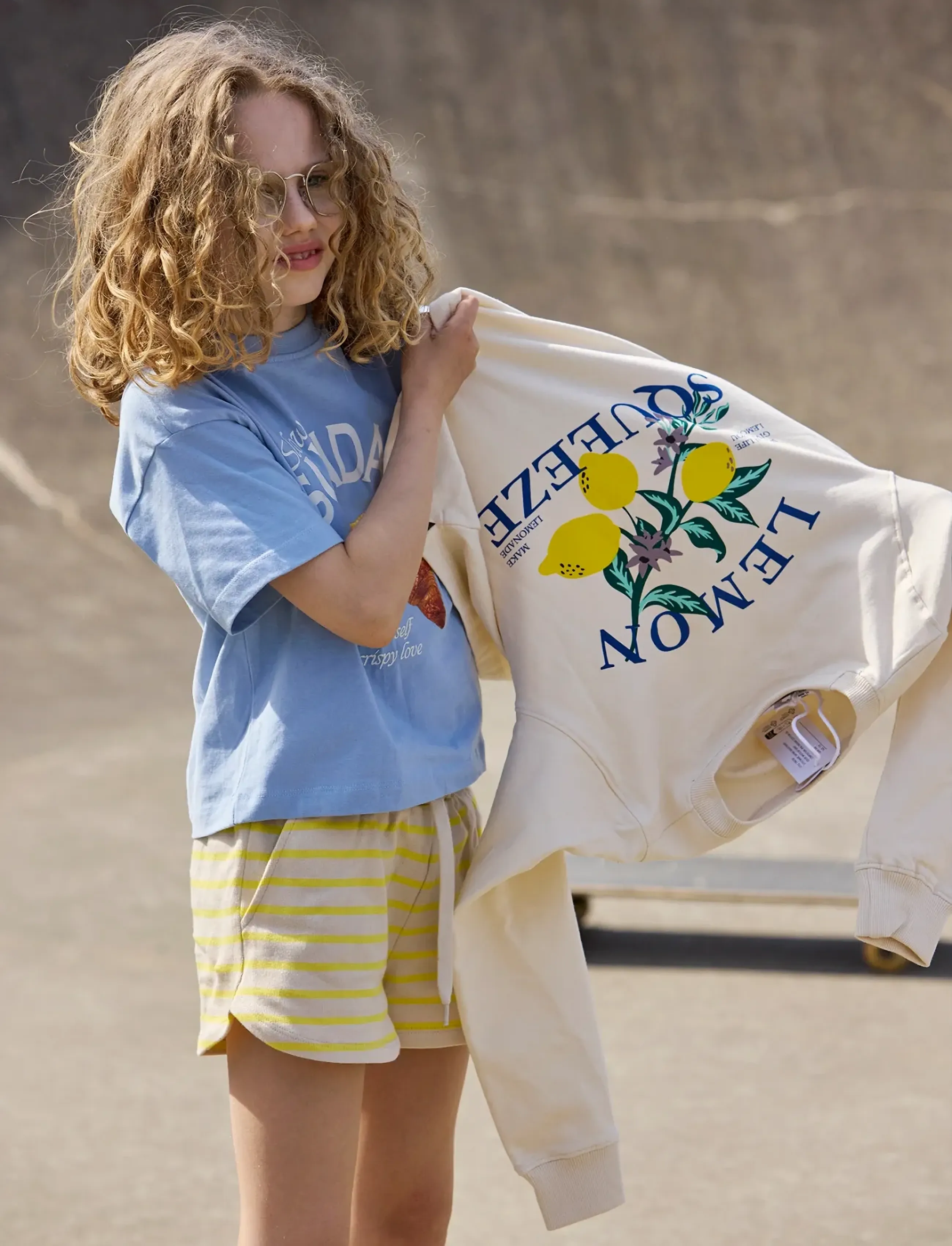 The New TNShannon Shorts - Shorts - ACACIA STRIPED / yellow