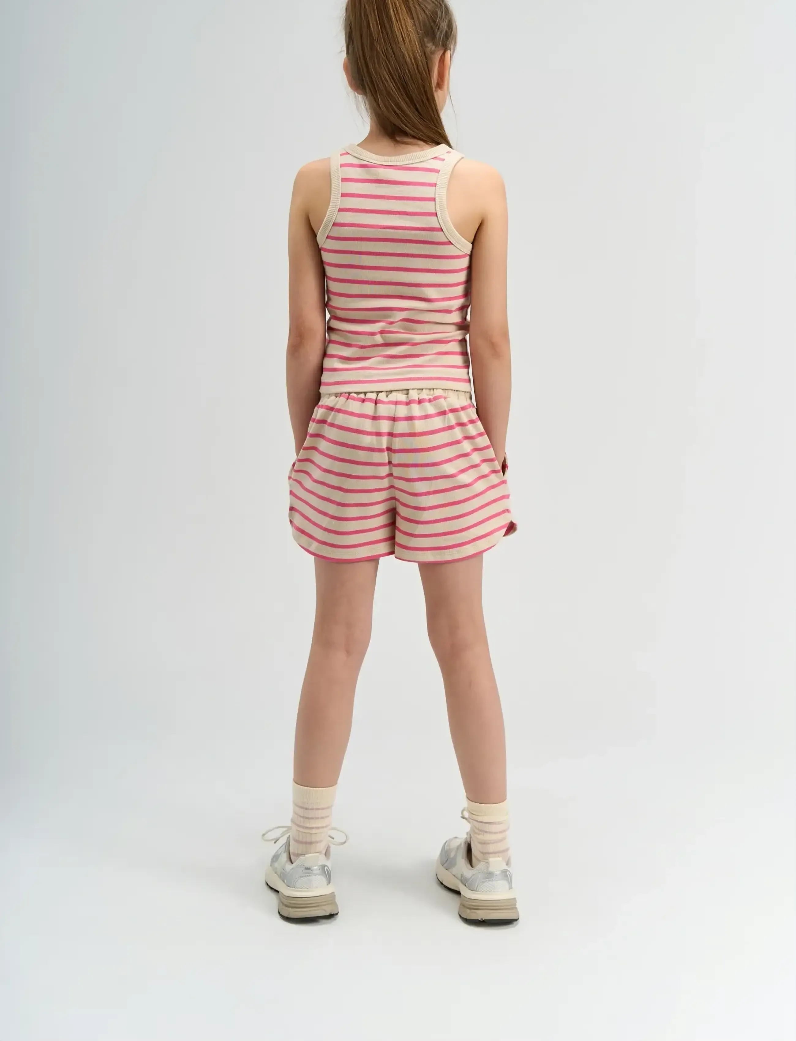 The New - TNShannon Shorts - mjukisshorts - carmine rose striped - 3