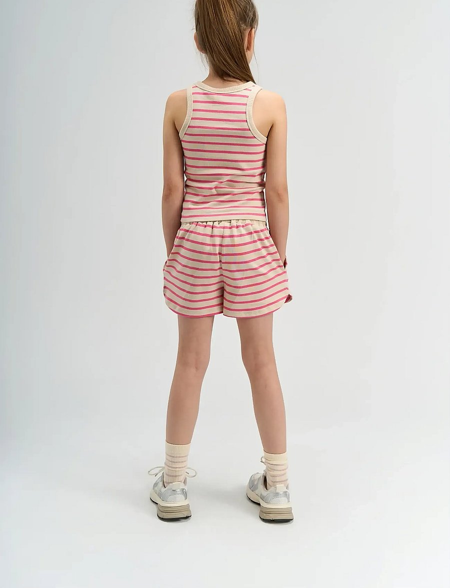 The New - TNShannon Shorts - mjukisshorts - carmine rose striped - 3