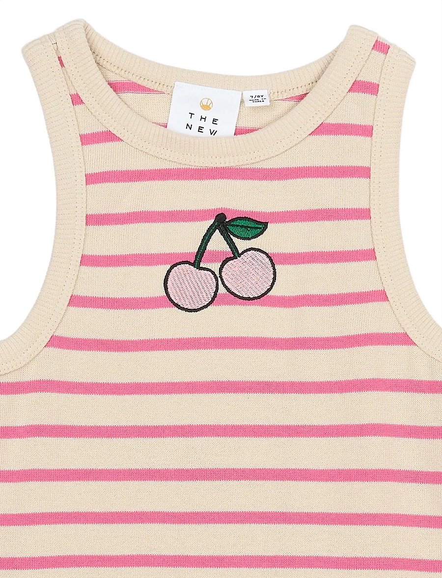 The New - TNShannon S_L Dress - Ærmeløse hverdagskjoler - carmine rose striped - 2