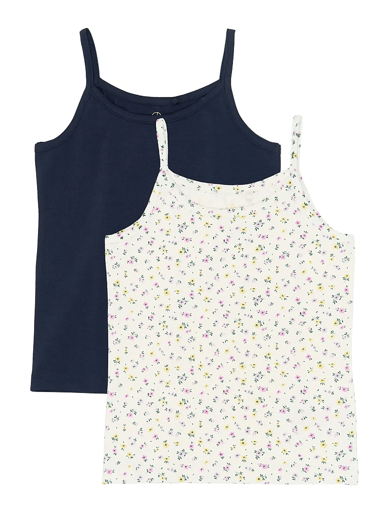 The New - TNTHE NEW Strap Top 2-Pack - linnen - navy blazer - 0