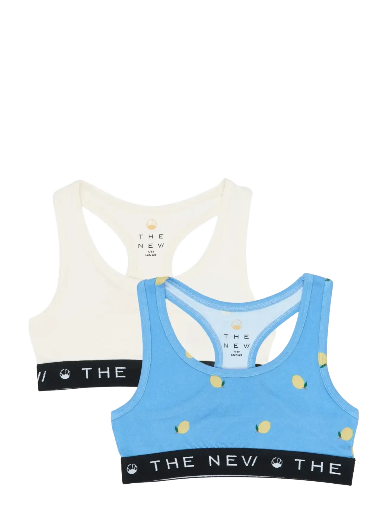 The New TNTHE NEW Top 2-Pack - Basplagg - GARDENIA / blue