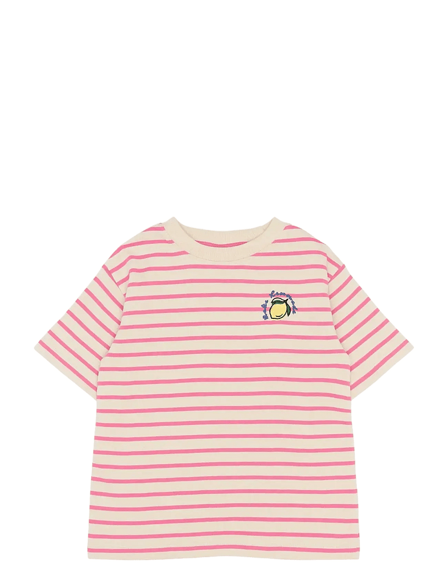 The New - TNSanny OS S_S Tee - kurzärmelige - carmine rose striped - 0
