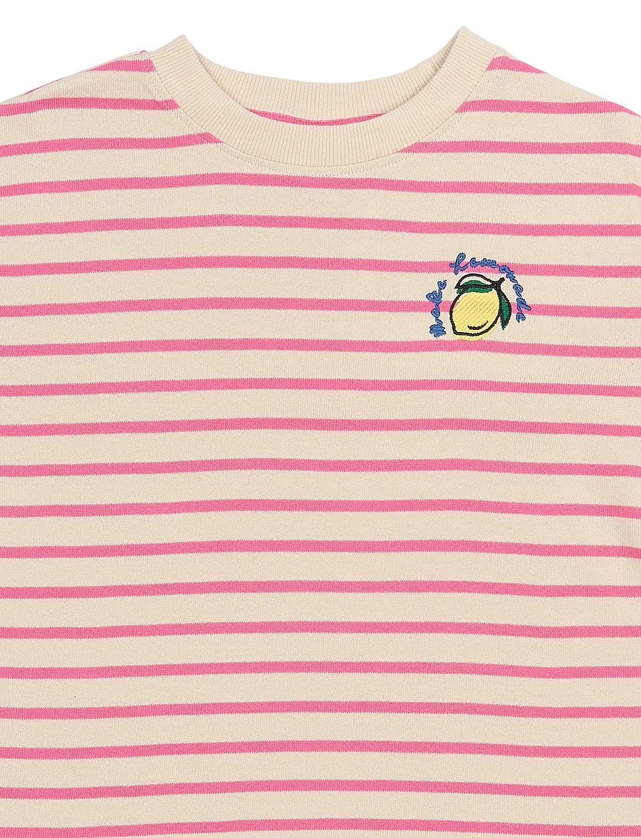 The New - TNSanny OS S_S Tee - kurzärmelige - carmine rose striped - 2