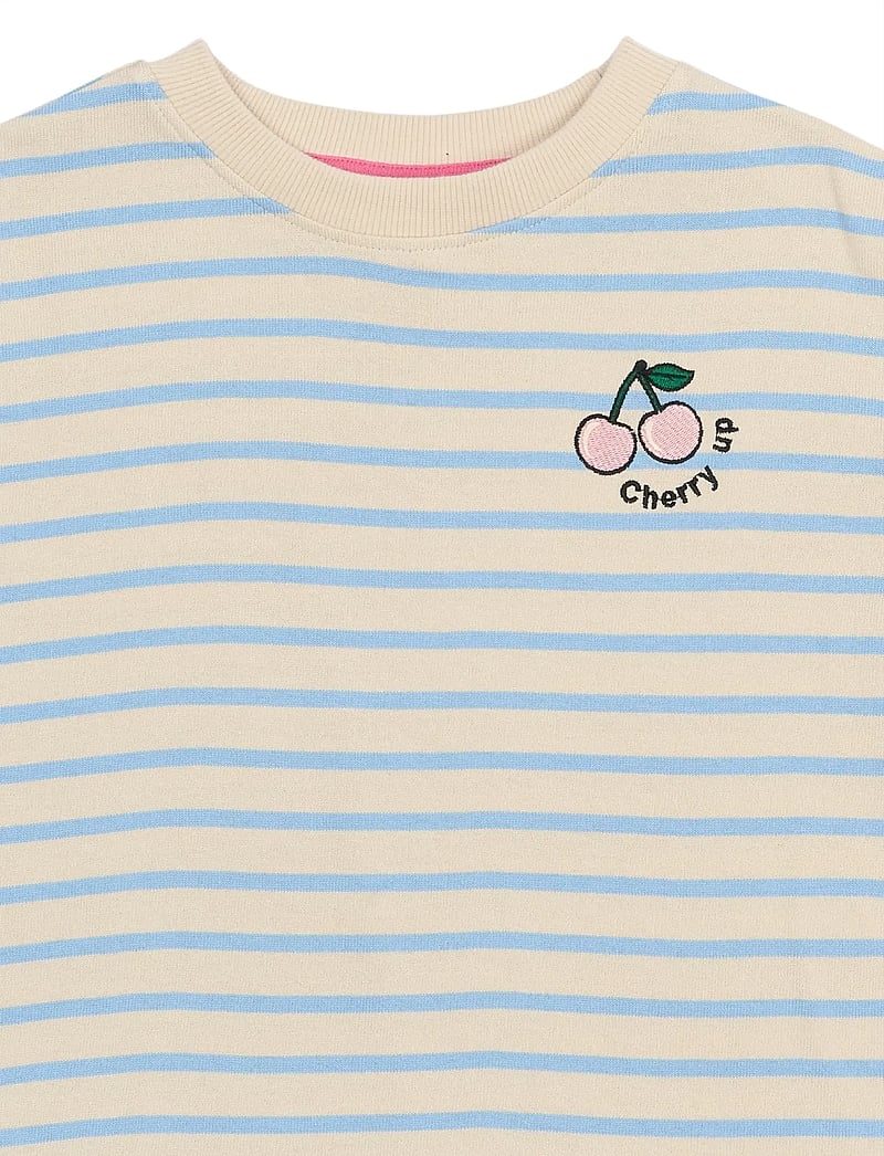 The New - TNSanny OS S_S Tee - kortærmede t-shirts - forever blue striped - 2