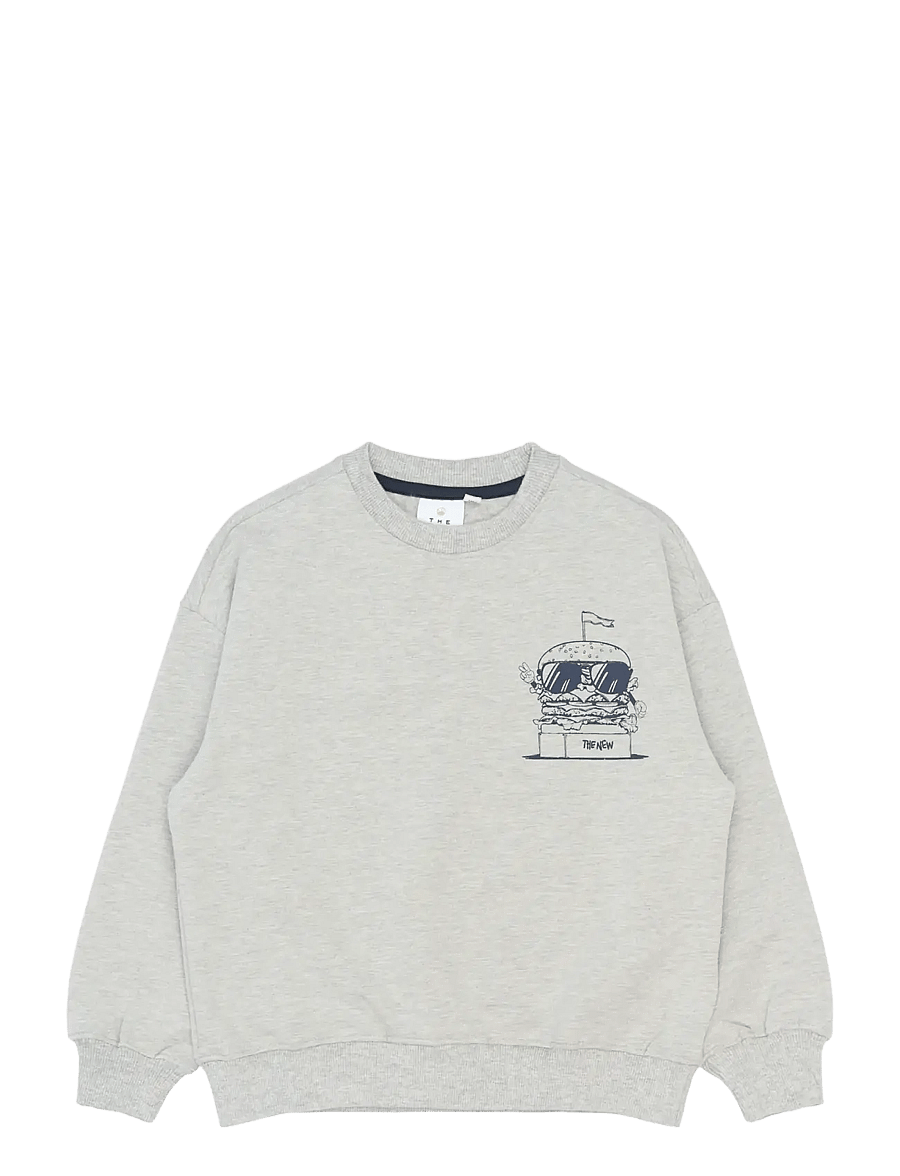 The New - TNStevie OS Sweatshirt - sporta džemperi - light grey melange - 1
