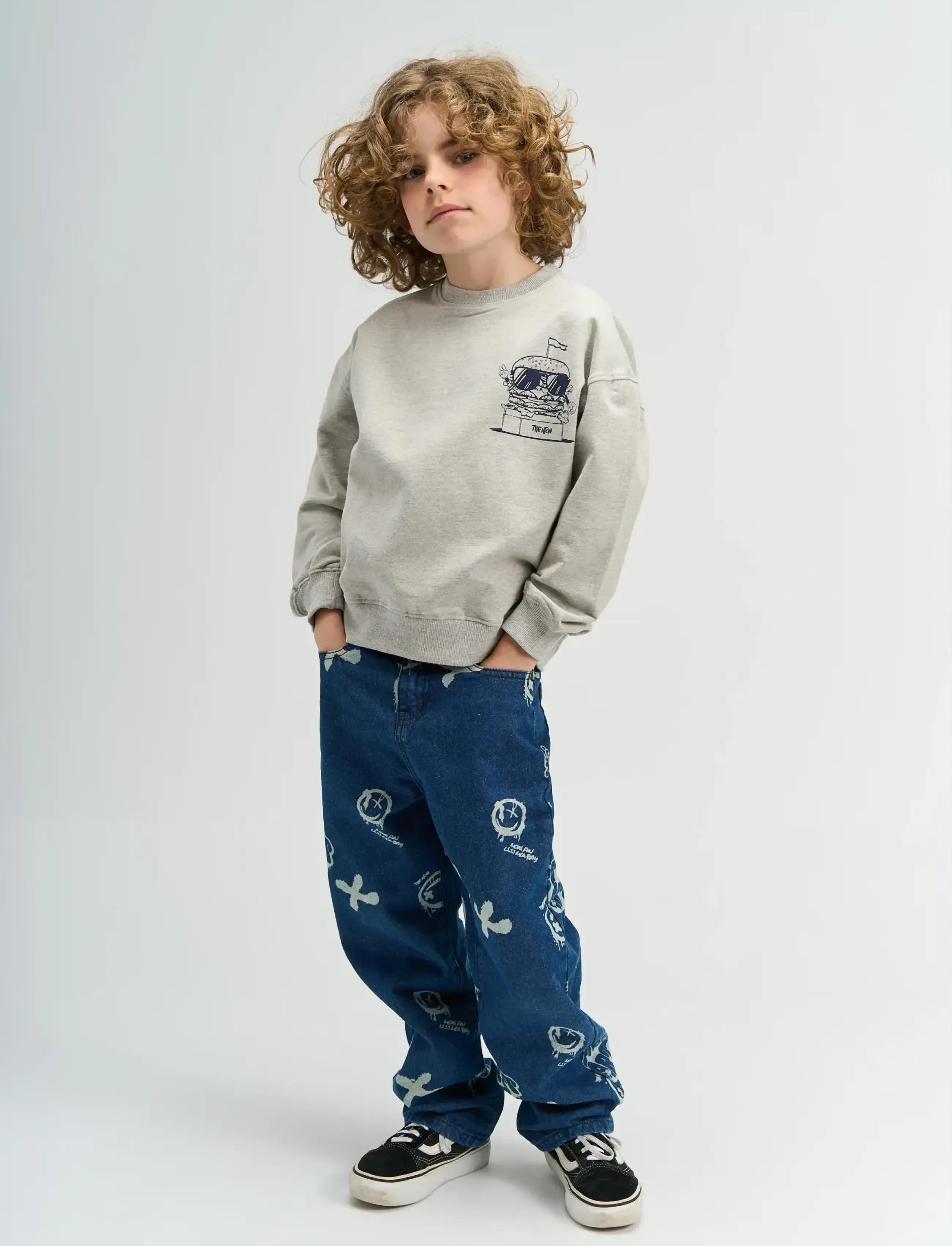 The New TNStevie OS Sweatshirt - Överdelar - LIGHT GREY MELANGE / grey