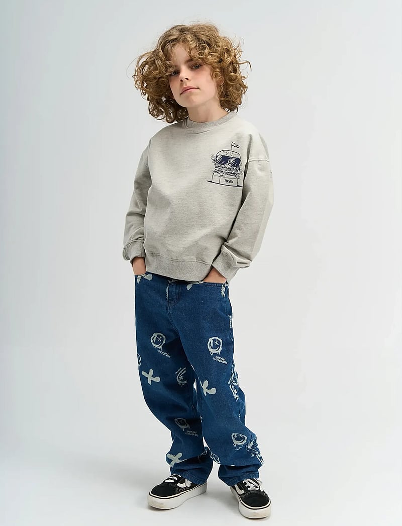 The New - TNStevie OS Sweatshirt - sweatshirts - light grey melange - 0