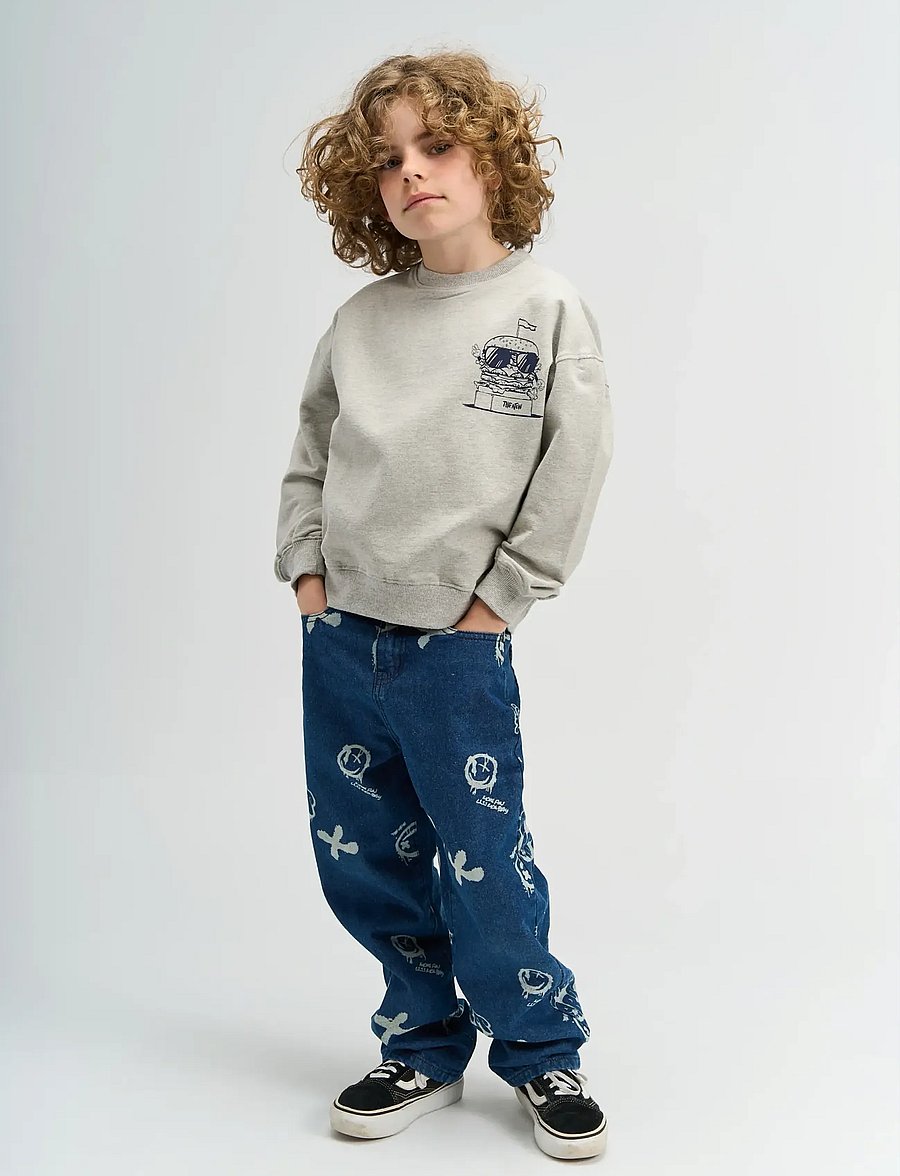 The New - TNStevie OS Sweatshirt - sporta džemperi - light grey melange - 0