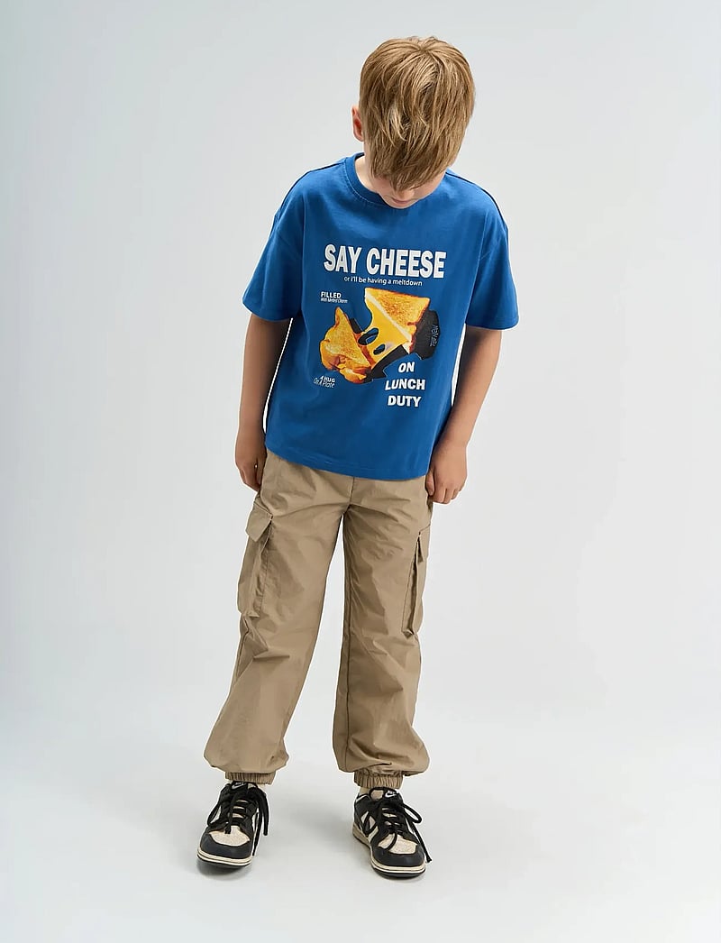 The New - TNSwayne OS S_S Tee - kortærmede t-shirts - true blue - 0