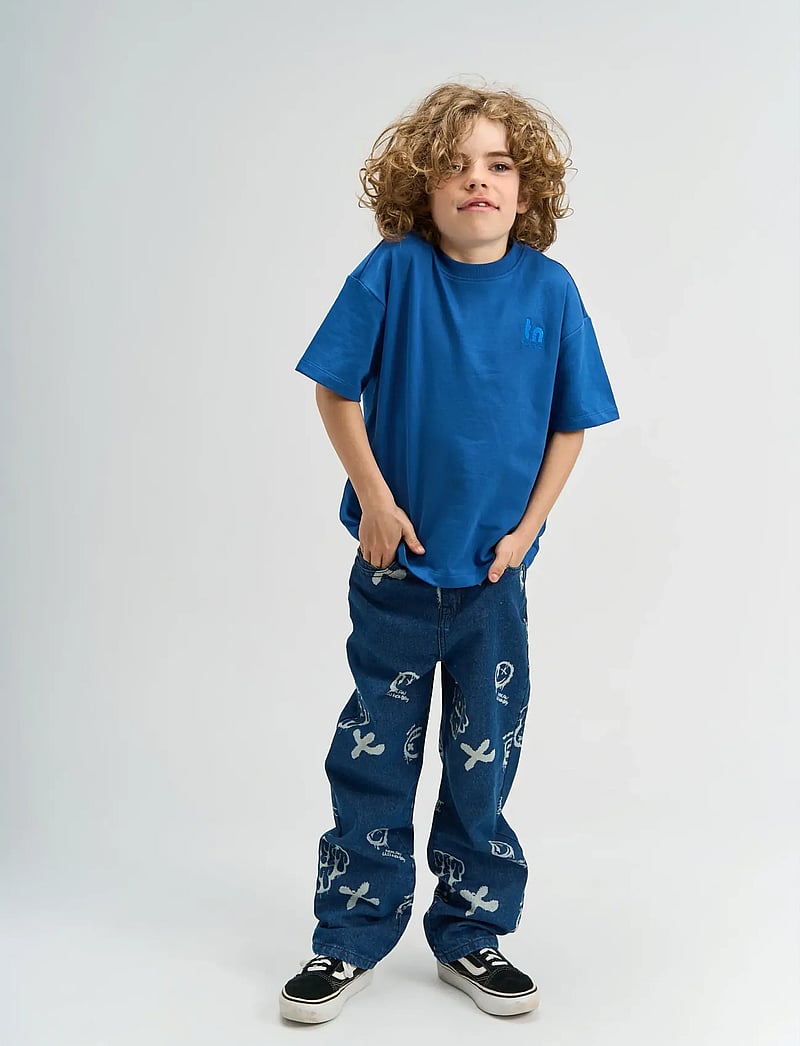The New - TNRasmus OS S_S Sweat Tee - stutterma bolir - true blue - 0