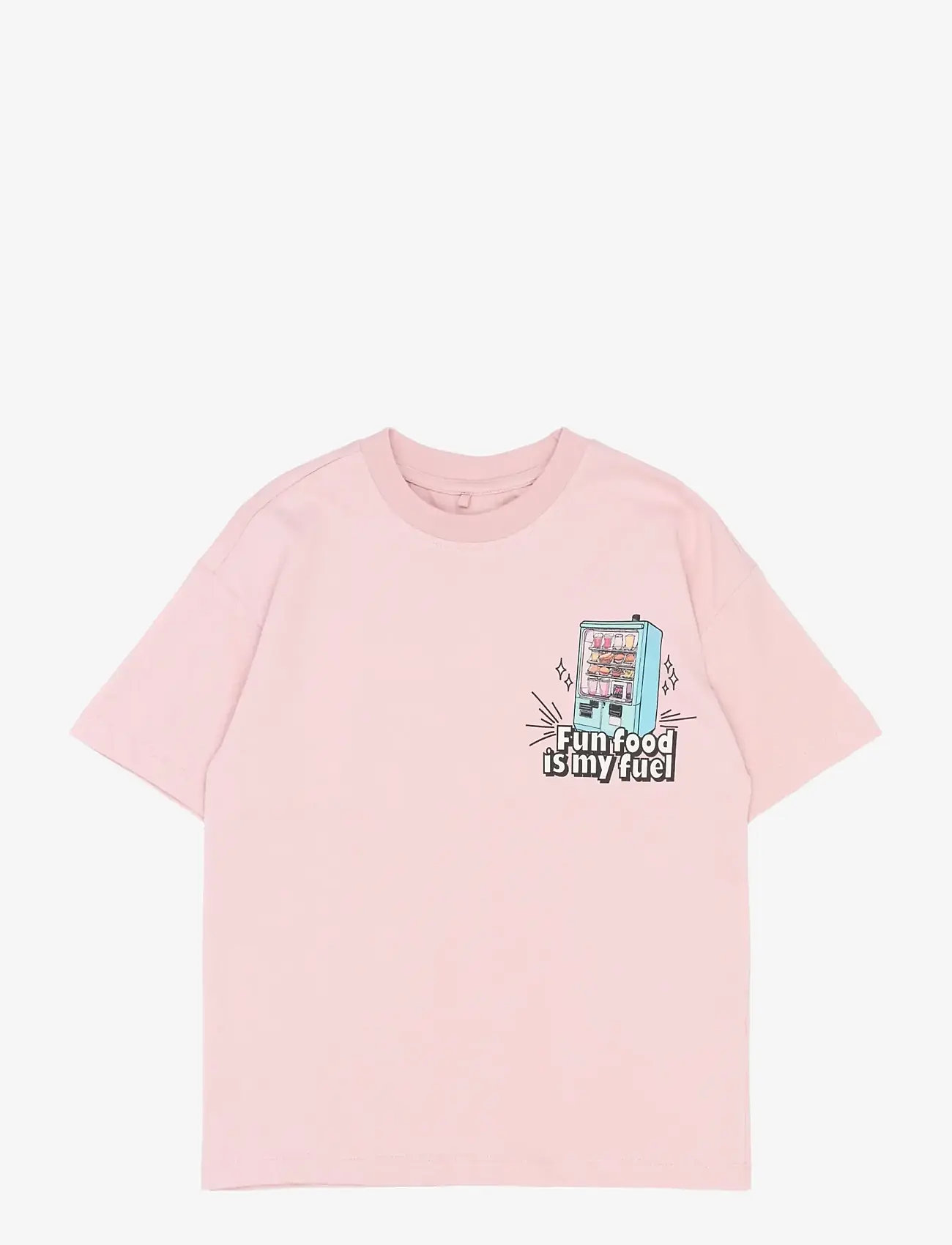 The New - TNSnack OS S_S Tee - kortærmede t-shirts - silver pink - 1