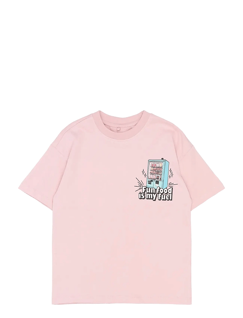 The New - TNSnack OS S_S Tee - kortærmede t-shirts - silver pink - 1