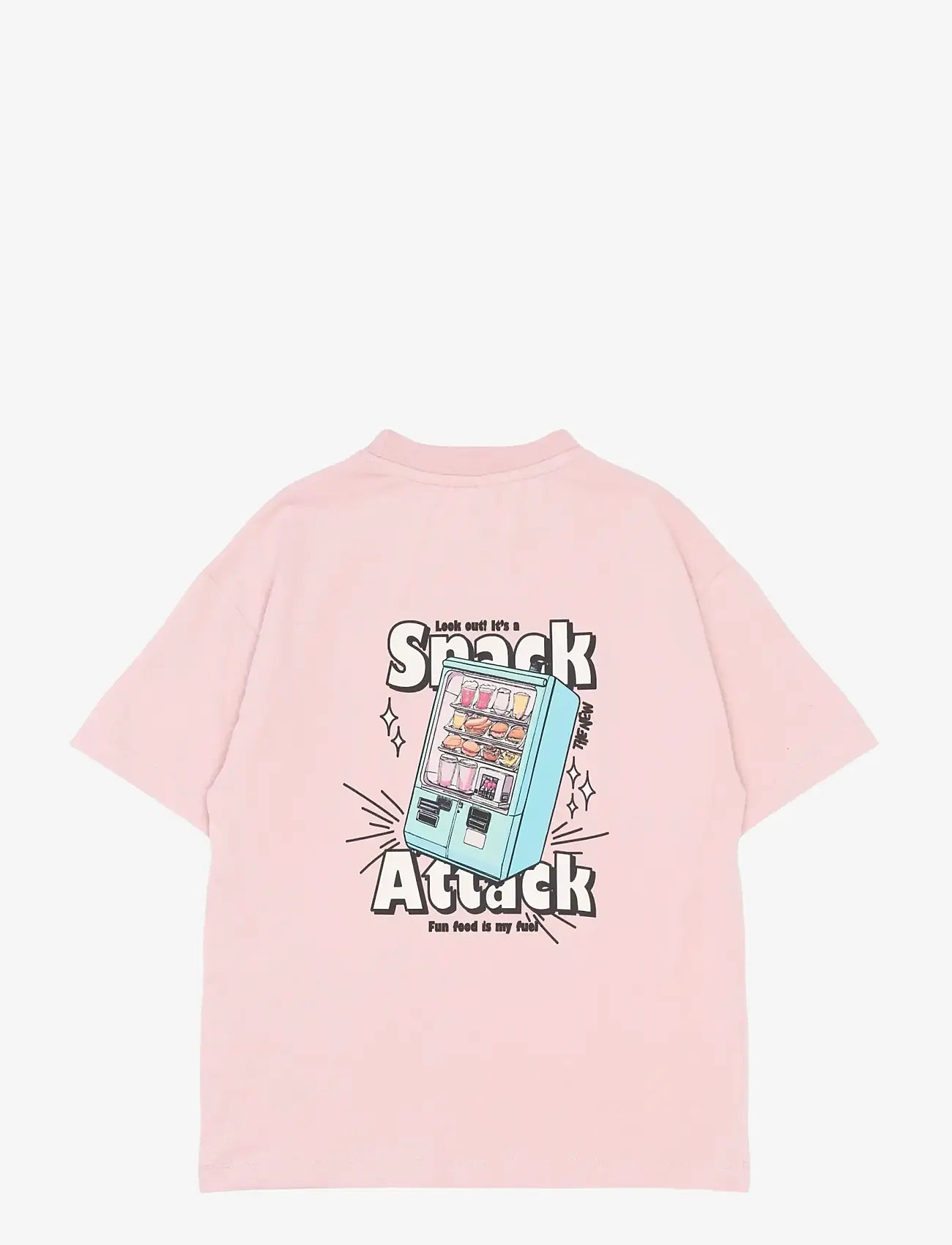 The New - TNSnack OS S_S Tee - kortærmede t-shirts - silver pink - 2
