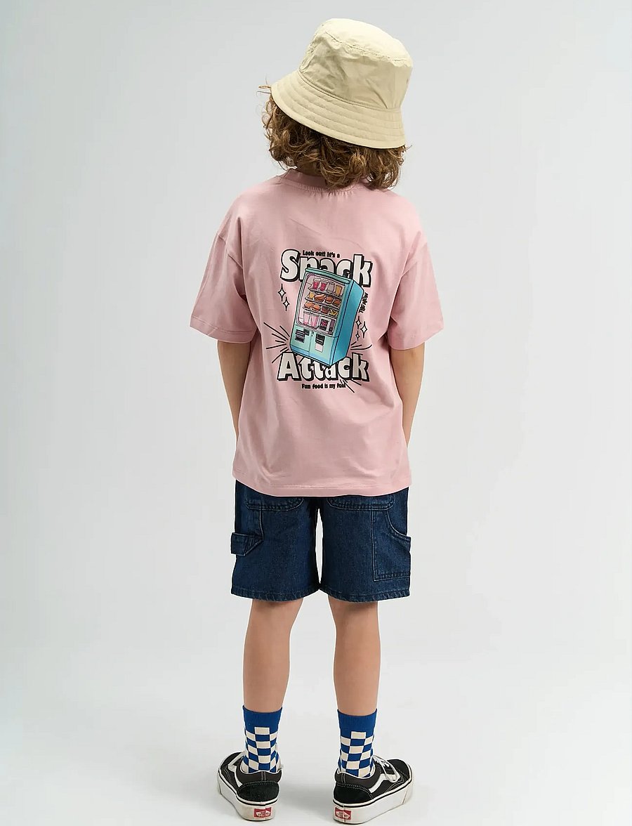 The New - TNSnack OS S_S Tee - kurzärmelige - silver pink - 3