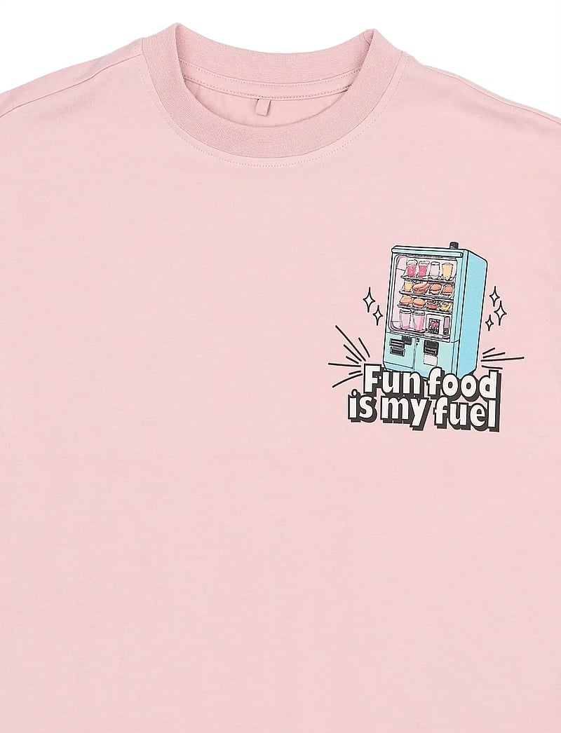 The New - TNSnack OS S_S Tee - kortærmede t-shirts - silver pink - 5
