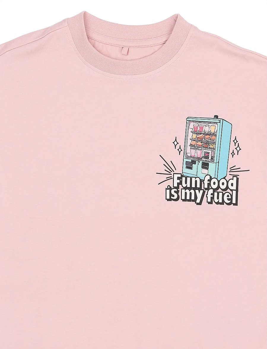 The New - TNSnack OS S_S Tee - kurzärmelige - silver pink - 5