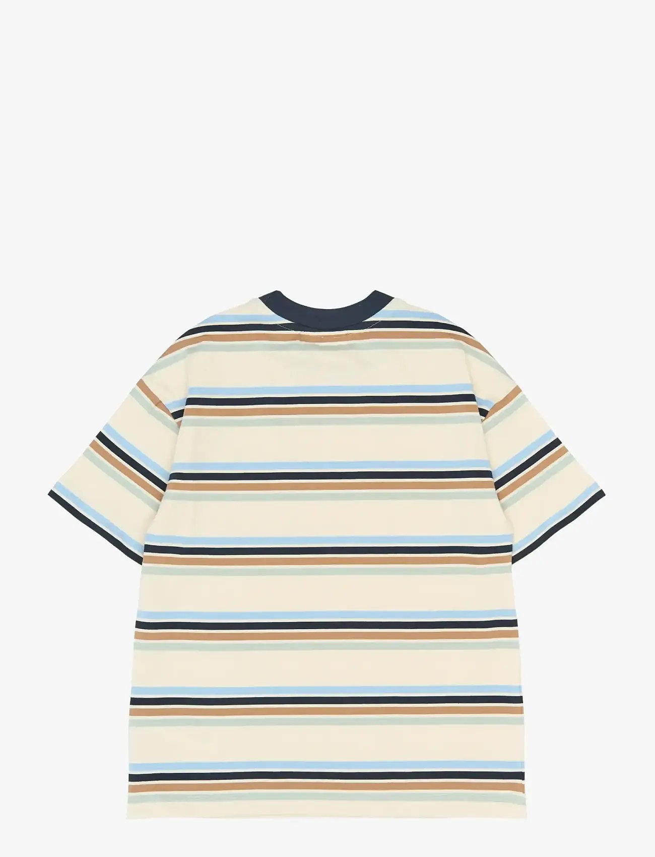 The New - TNStu OS S_S Tee - short-sleeved t-shirts - gardenia striped - 2
