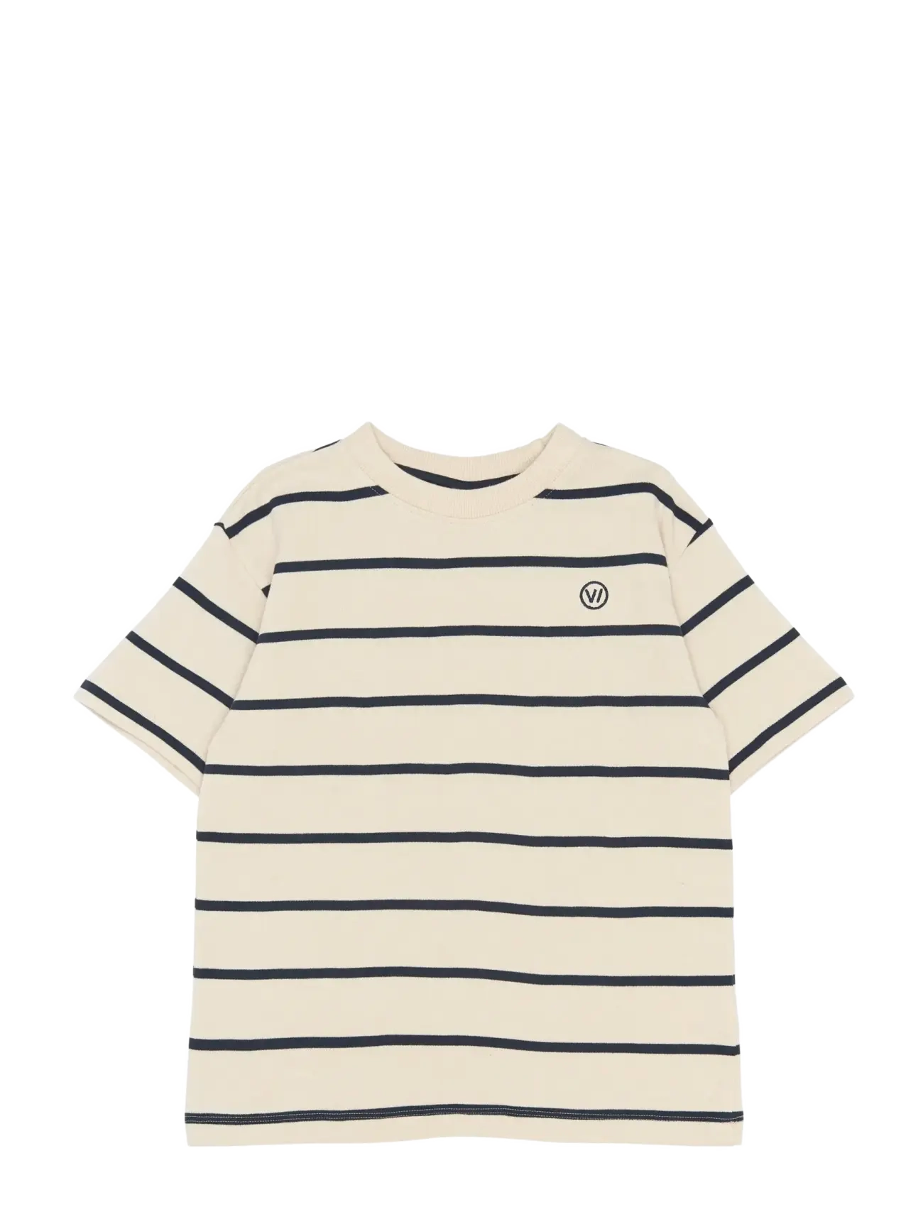 The New TNSloane OS S_S Tee - Kids 98-134 - GARDENIA STRIPED / cream