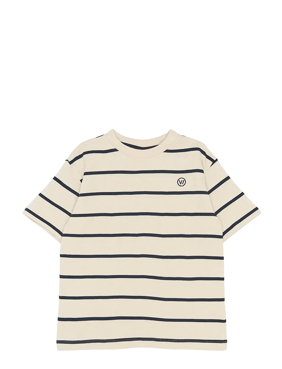The New - TNSloane OS S_S Tee - kortärmade t-shirts - gardenia striped - 2
