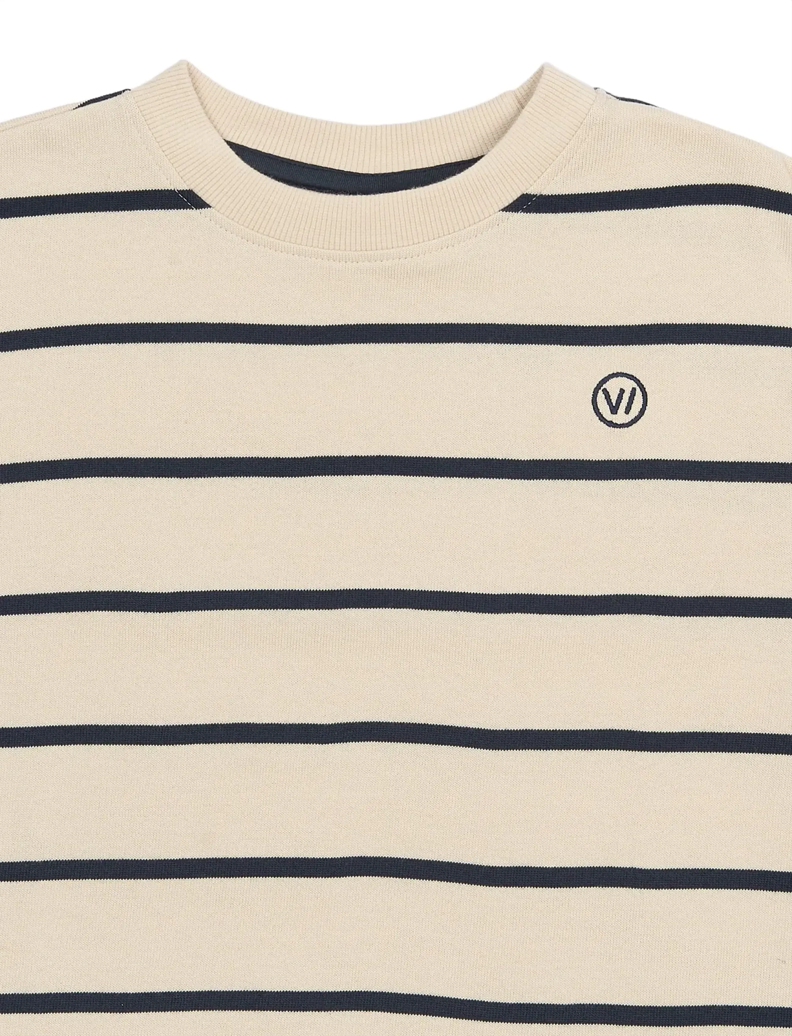 The New - TNSloane OS S_S Tee - kortärmade t-shirts - gardenia striped - 4