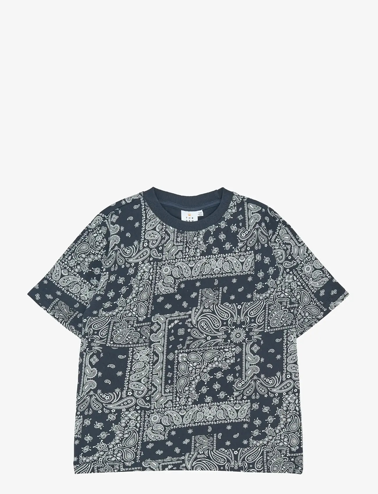 The New - TNSixten OS S_S Tee - kortærmede t-shirts - navy blazer aop - 1