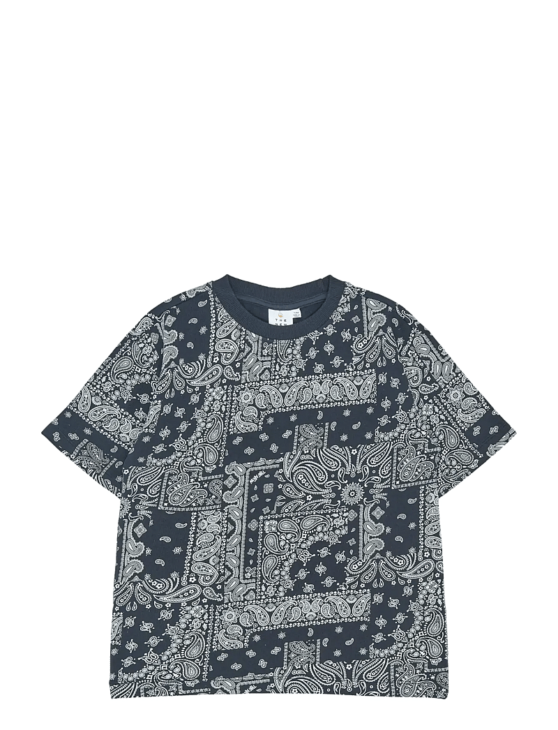 The New - TNSixten OS S_S Tee - kortærmede t-shirts - navy blazer aop - 1