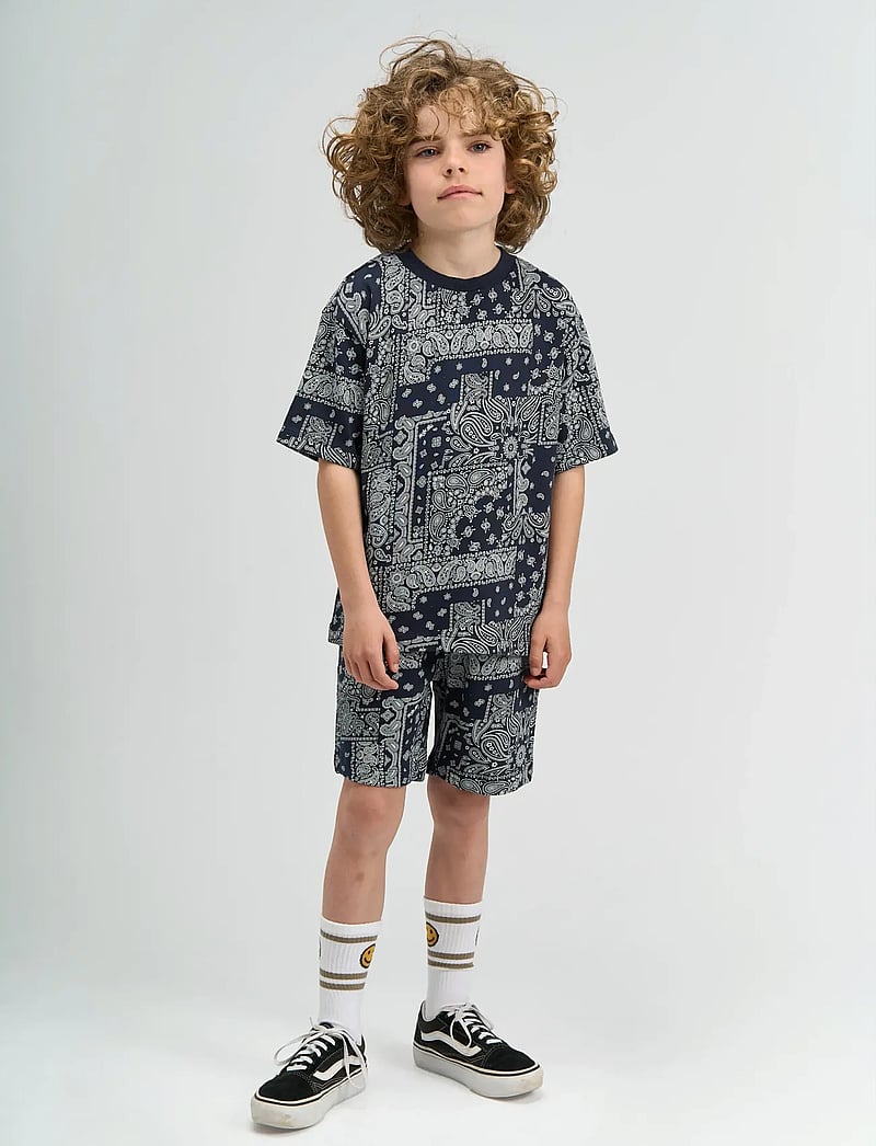 The New - TNSixten Shorts - casual shorts - navy blazer aop - 0