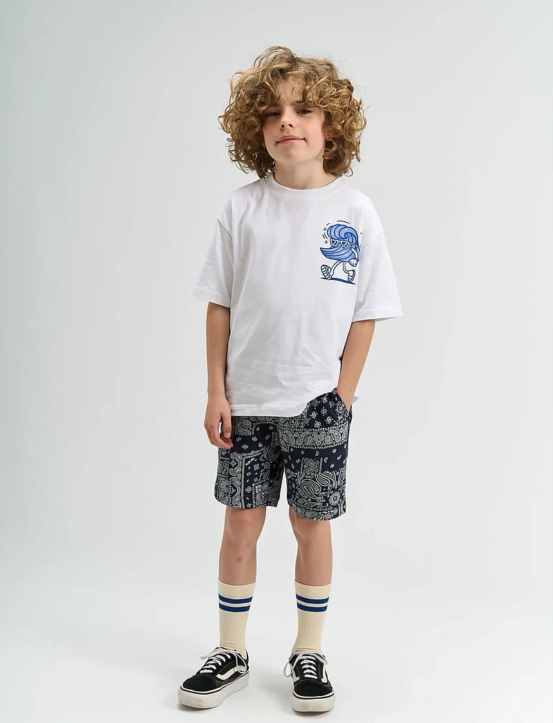 The New - TNSixten Shorts - casual shorts - navy blazer aop - 4