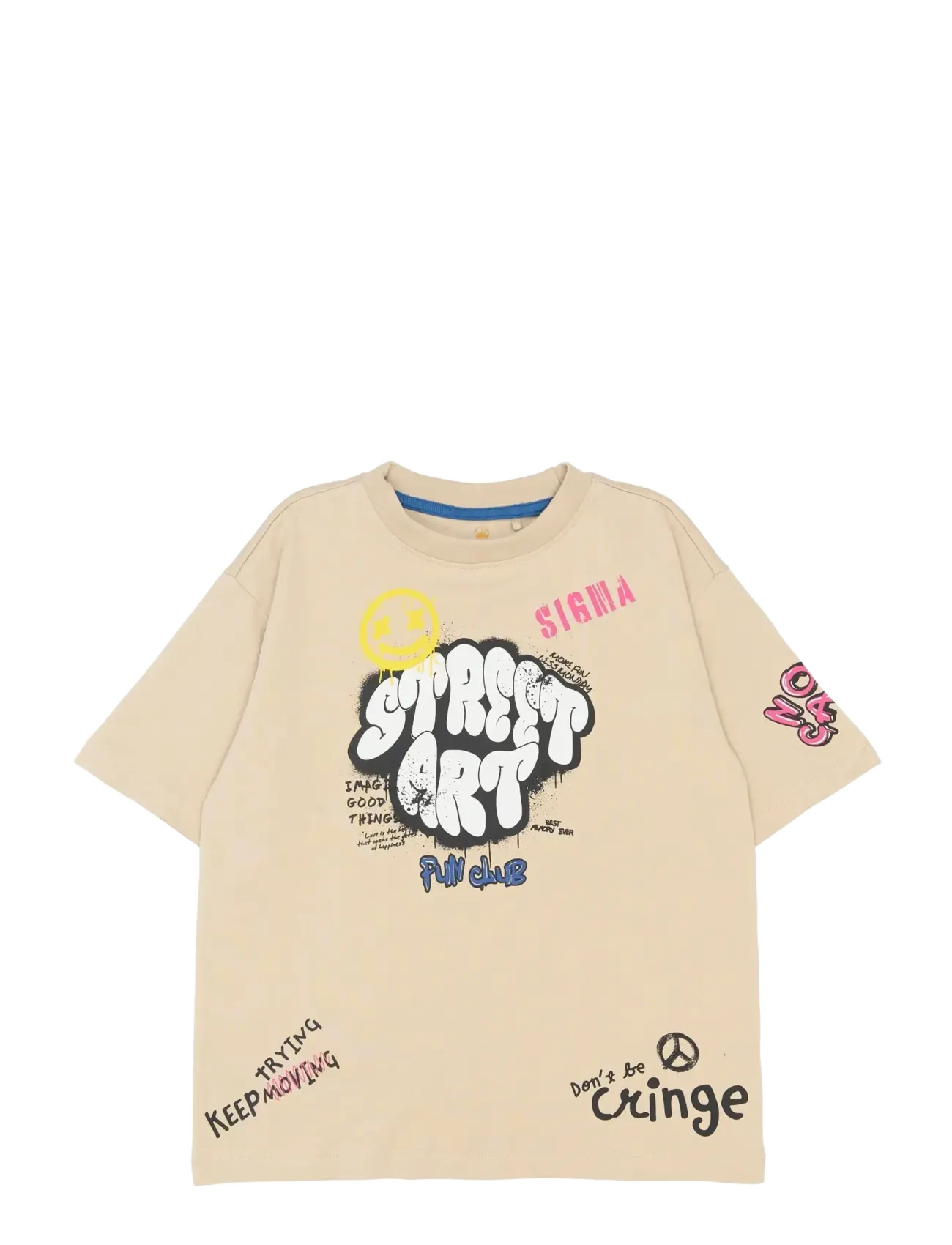 The New TNSully OS S_S Tee - Teens 9-14 år - HUMUS / beige